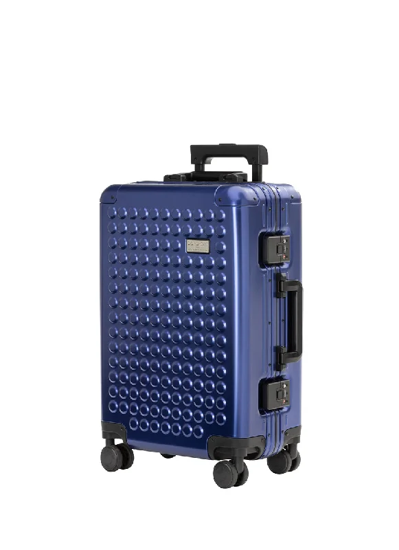 suitcase with travel gear-DotDrops Chapter 5 Aluminum Cabin Case