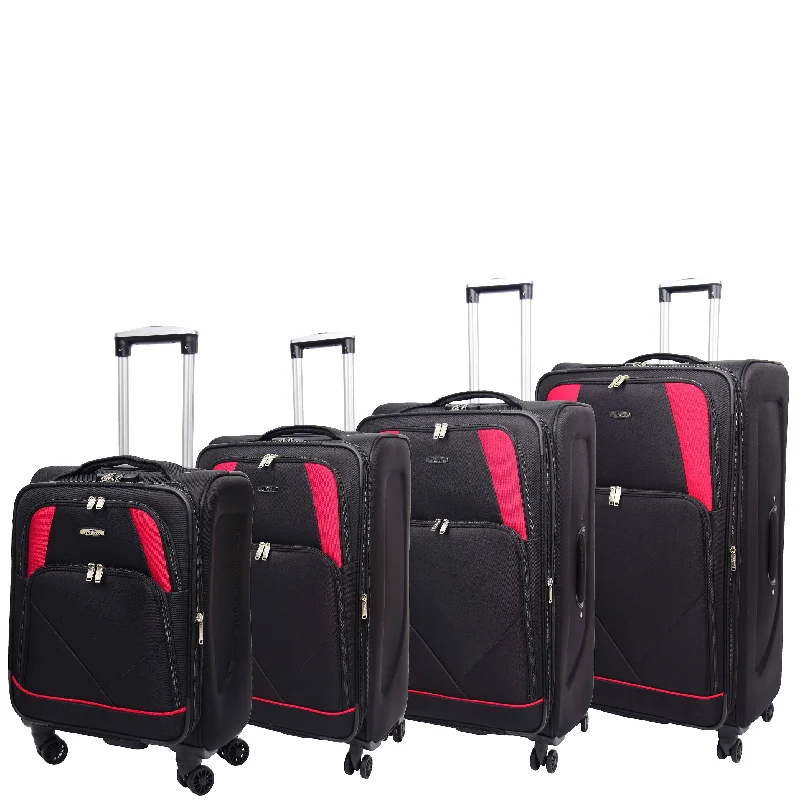 suitcase with eco finish-Four Wheel Lightweight Suitcase Columbia