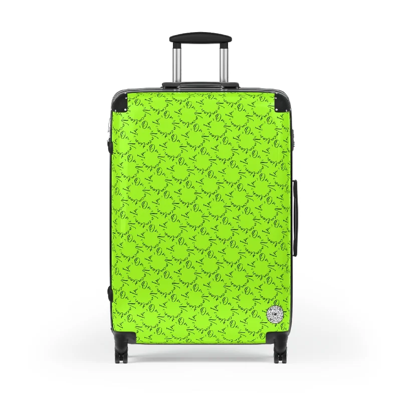 suitcase for travel discounts-I.O.V- Lime Suitcases