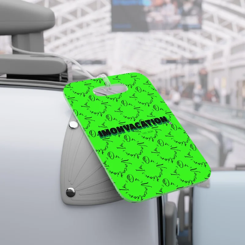 suitcase for travel safety-I.O.V-SPS24 Neon Luggage Tag