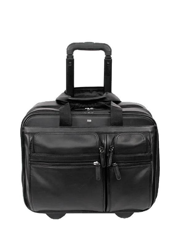 suitcase for travel ease-KKDK Trolley Cabin suitcase in leather