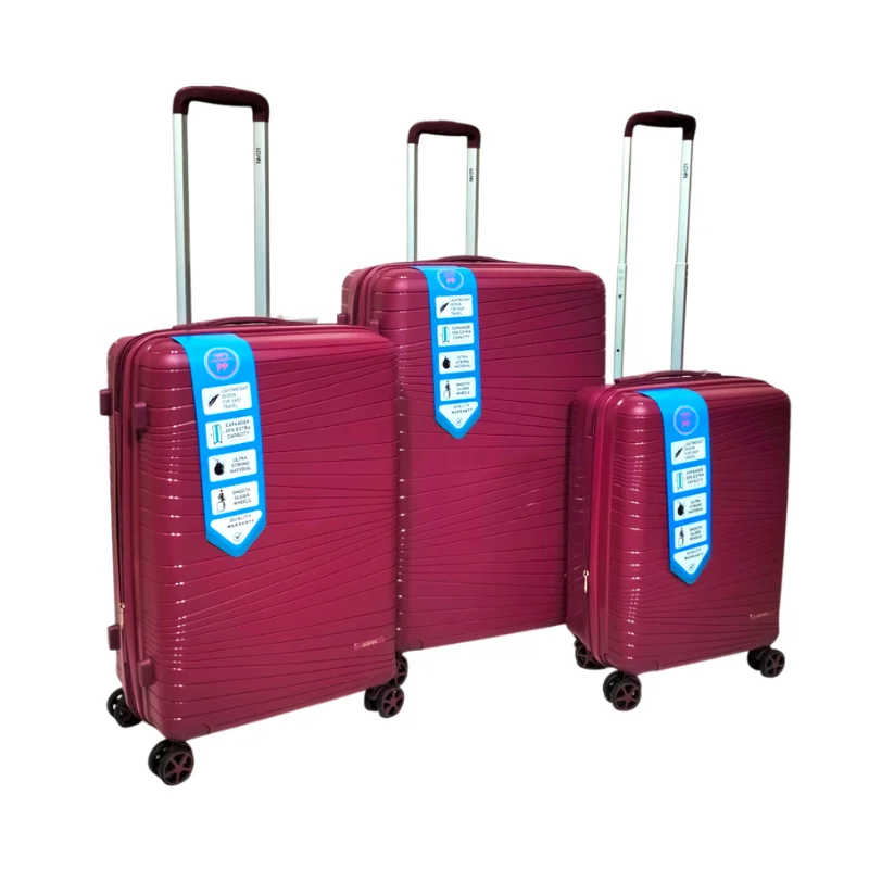 suitcase for frequent journeys-Lojel Unbreakable Hardtop PP Luggage Set