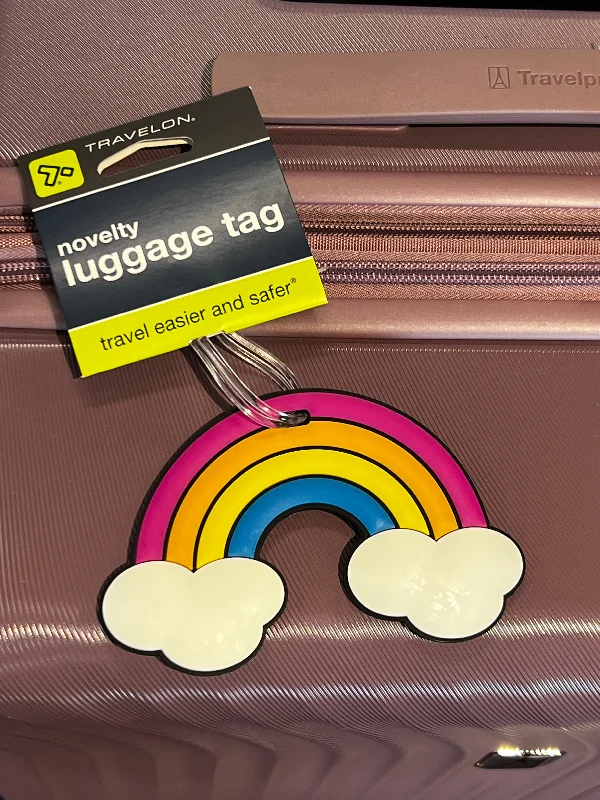 suitcase with stylish straps-Rainbow Luggage Tag