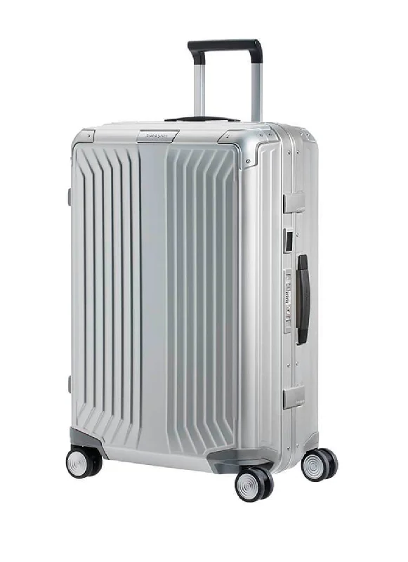 suitcase with eco materials-Samsonite Lite-Box Alu Medium Suitcase