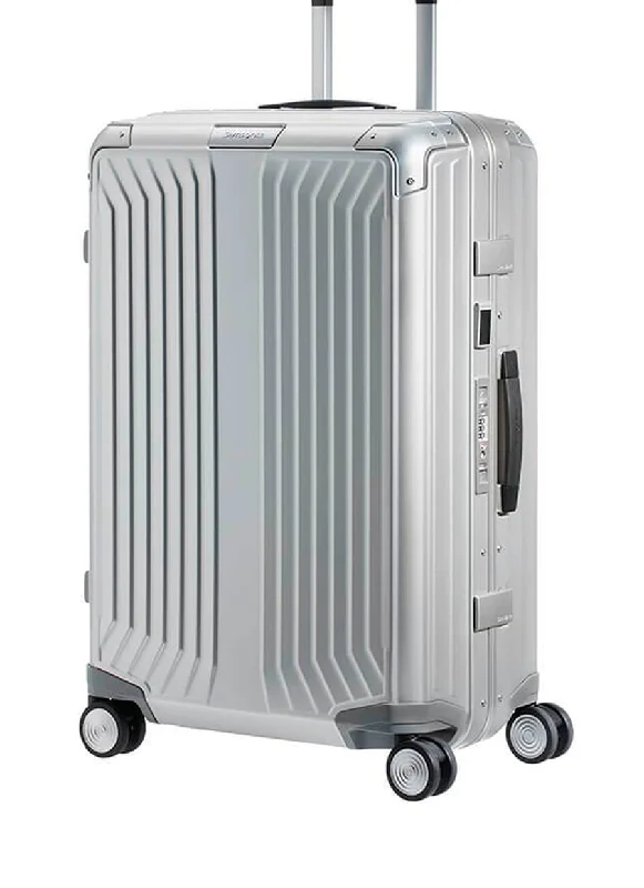 suitcase with lightweight design-Samsonite Lite-Box Alu Large Suitcase