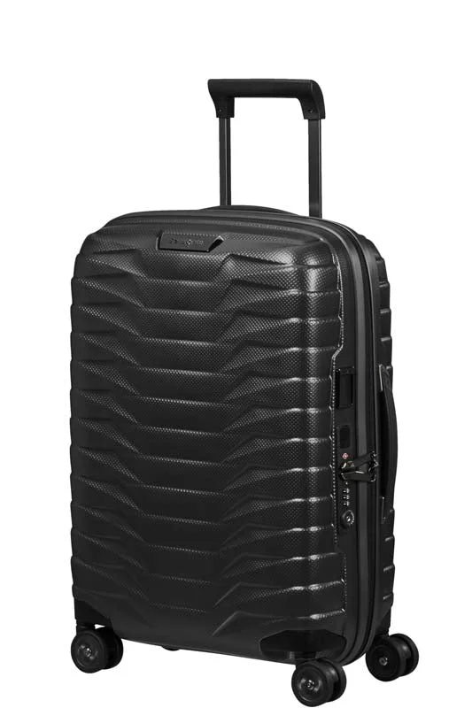 suitcase for holiday tours-Samsonite Proxis Cabin Suitcase with 4 wheels and USB 