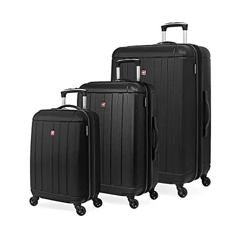 suitcase for outdoor voyages-SwissGear 6297 Hardside Expandable Luggage with Spinner Wheels