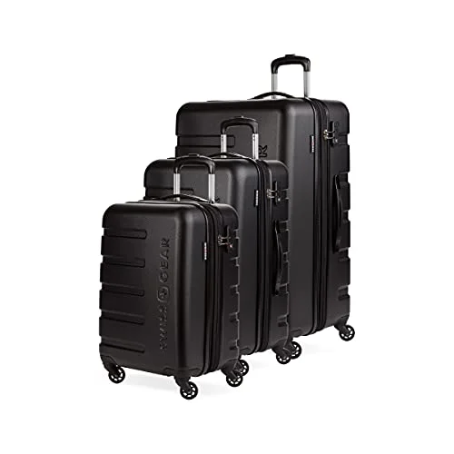 suitcase for adventure tours-SwissGear 7366 Hardside Expandable Luggage with Spinner Wheels