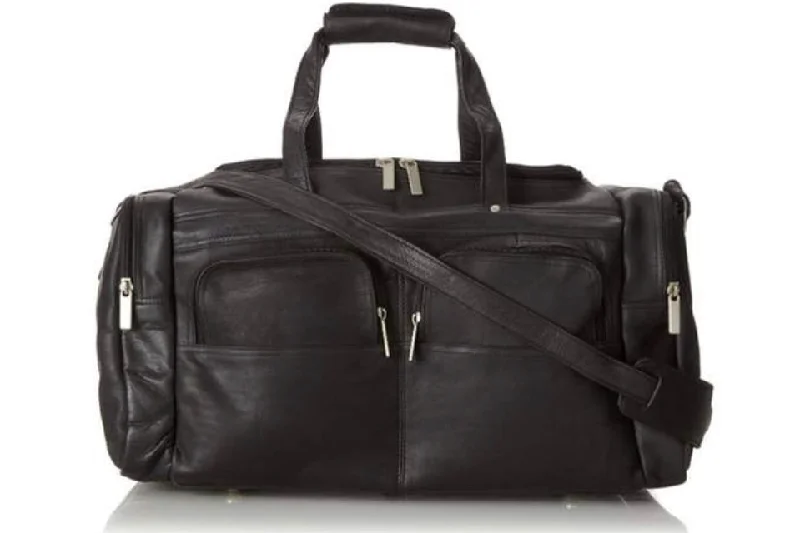 David King Leather Multi Pocket Duffel