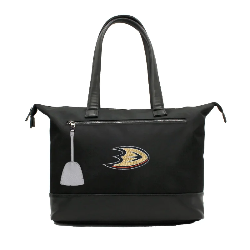 tote bag high end leather-Anaheim Mighty Ducks Premium Laptop Tote Bag