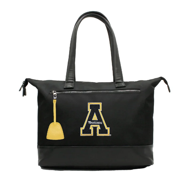 tote bag high quality leather style-Appalachian State Mountaineers Premium Laptop Tote Bag