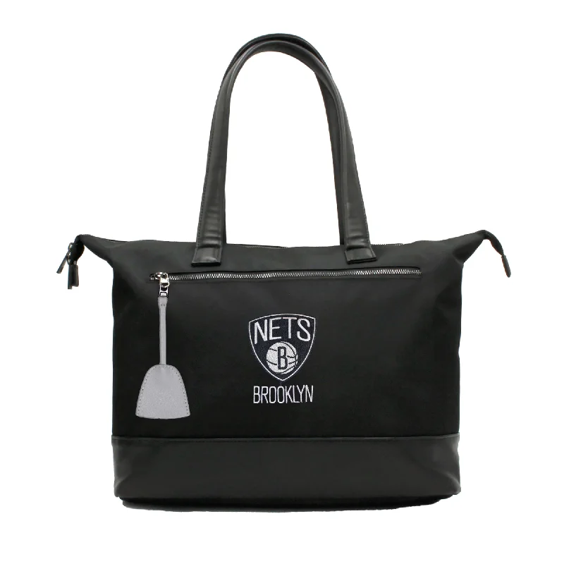 tote bag women leather canvas-Brooklyn Nets Premium Laptop Tote Bag