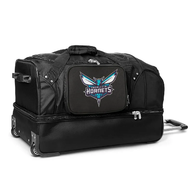 Charlotte Hornets 27" wheeled Drop Bottom Duffel