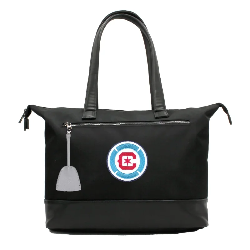 tote bag gym canvas-Chicago Fire FC Laptop Tote Bag -GRAY