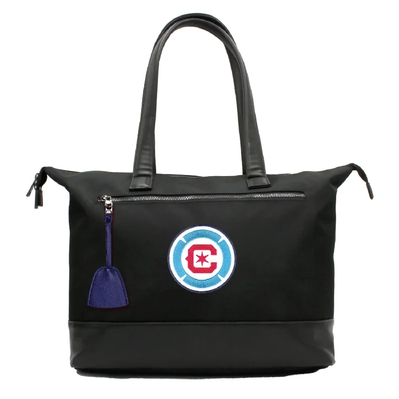 tote bag laptop sleeve-Chicago Fire FC Laptop Tote Bag -NAVY