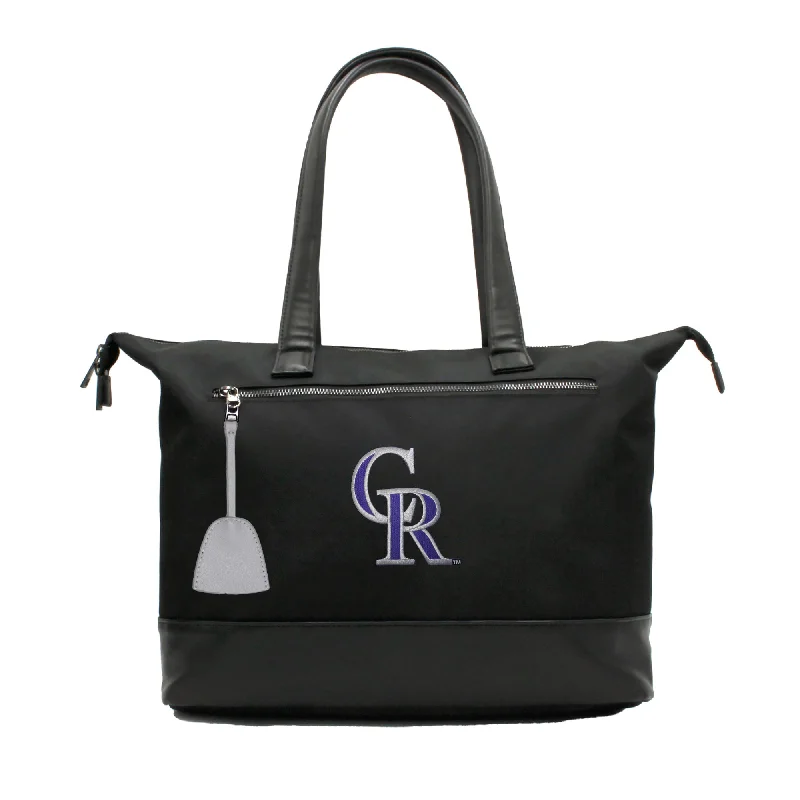 tote bag bright leather canvas-Colorado Rockies Premium Laptop Tote Bag