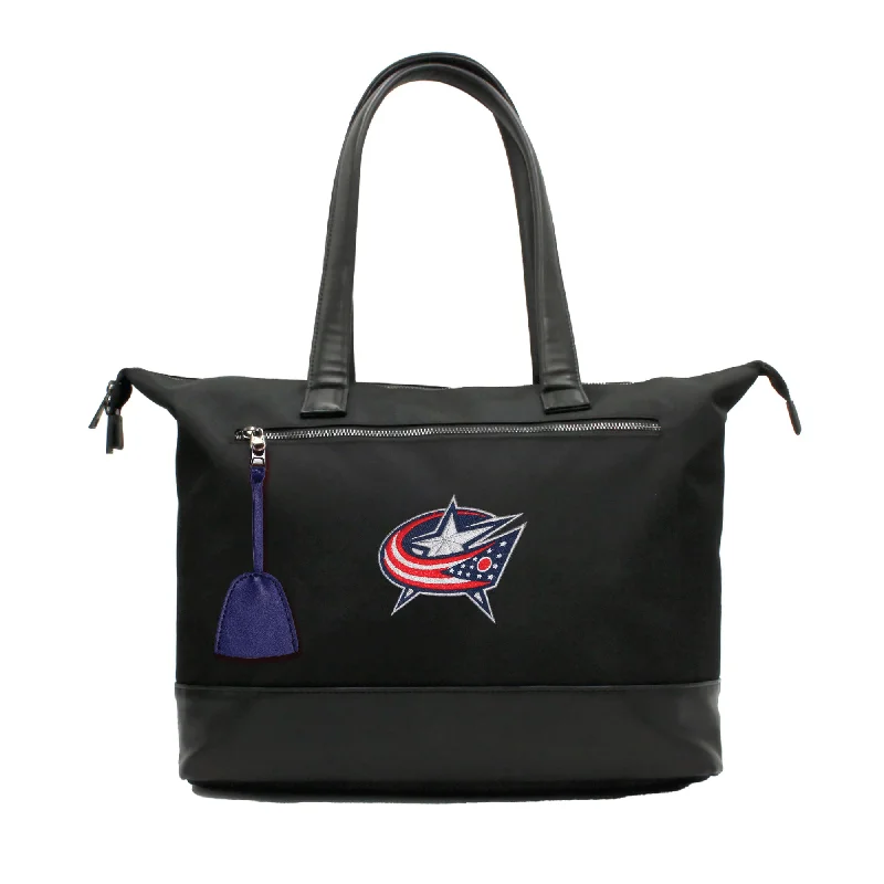 tote bag grey canvas-Columbus Blue Jackets Premium Laptop Tote Bag