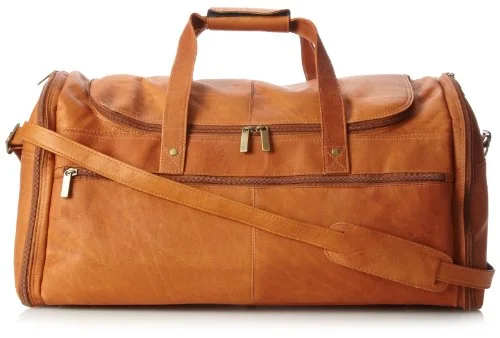 David King & Co. Extra Large Multi Pocket Duffel, Tan, One Size