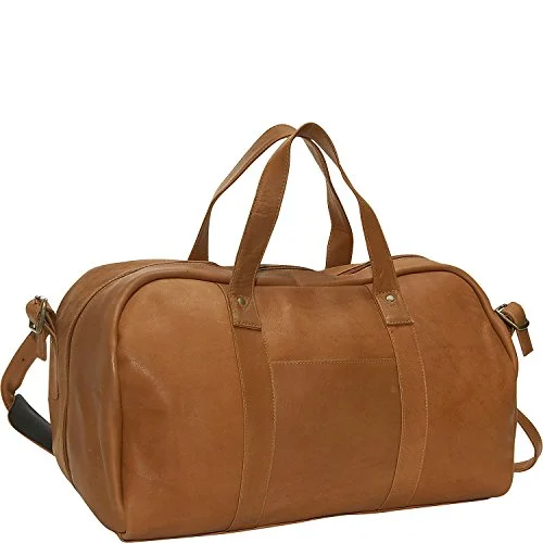 David King Leather Frame Duffel In Tan