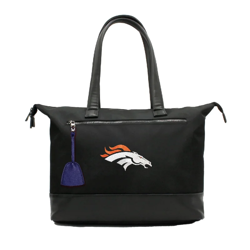 tote bag shopping leather canvas-Denver Broncos Premium Laptop Tote Bag