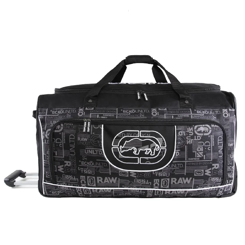 Ecko Unltd. 32" Alpha Rolling Duffel, Black/Grey