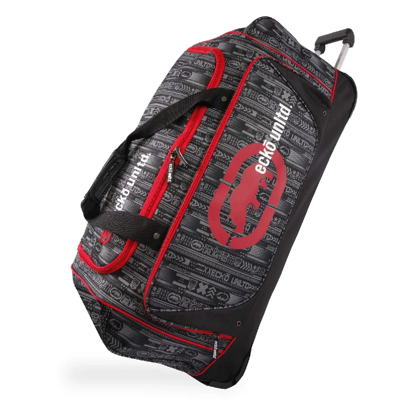 Ecko Unltd. 32" Steam Collection Rolling Duffel, Red