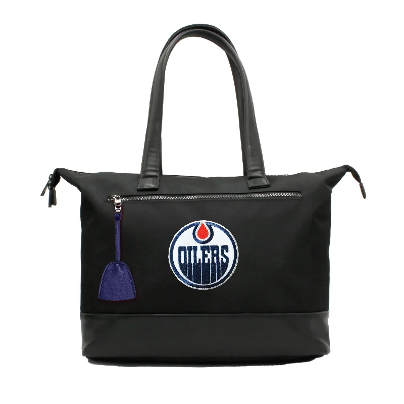 tote bag reinforced leather-Edmonton Oilers Premium Laptop Tote Bag