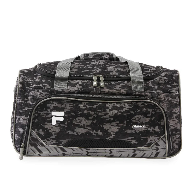 Fila Source Sm Travel Gym Sport Duffel Bag, Black Digi Camo