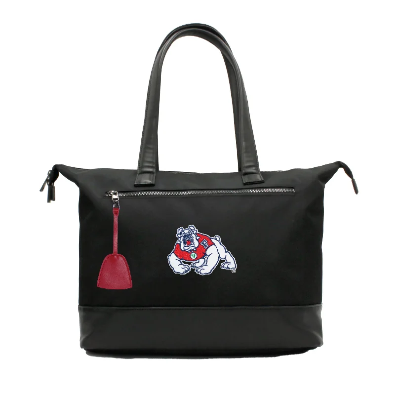 tote bag grey leather style-Fresno State Bulldogs Premium Laptop Tote Bag