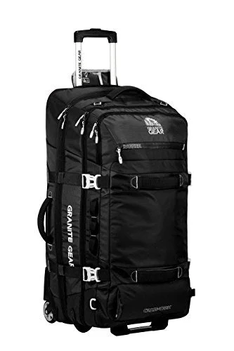 Granite Gear Cross-Trek 32" Wheeled Duffel -Black/Chromium