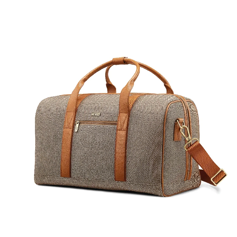 Hartmann Herringbone Deluxe Weekend Duffel, Terracotta