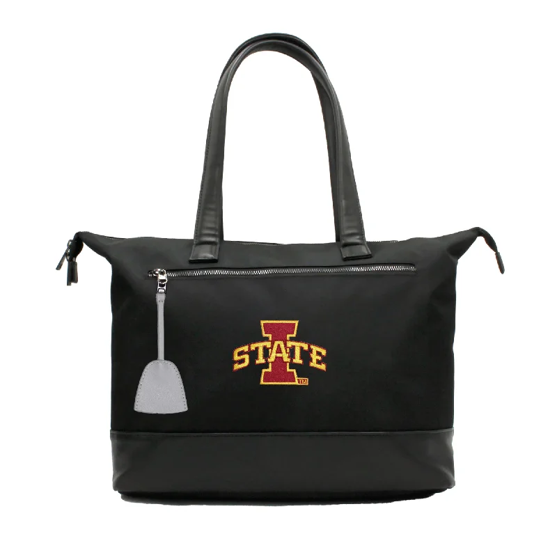 tote bag mid range leather style-Iowa State Cyclones Premium Laptop Tote Bag