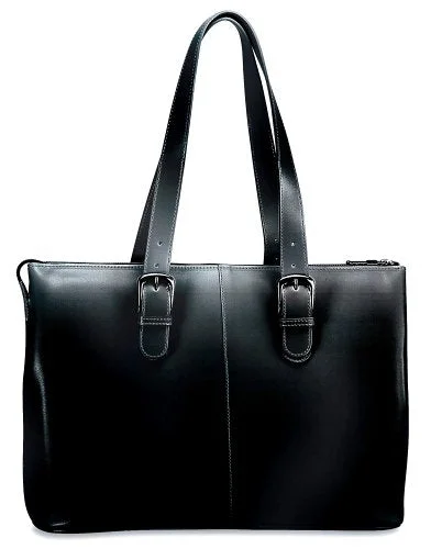 tote bag minimalist-Jack Georges Milano Madison Avenue Tote, Black