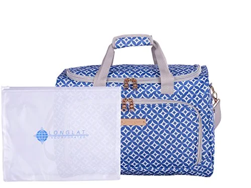 Jenni Chan Colima 2-Piece Set 17" 311Bag Duffel Bag, Blue, One Size