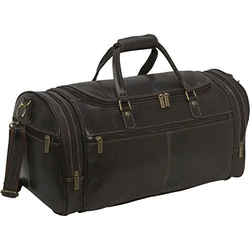 Ledonne Distressed Leather Overnighter Duffel