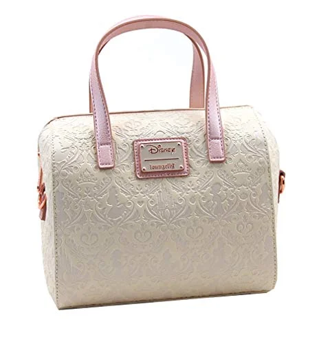 Loungefly Disney Princess Damask Debossed Duffel Handbag, Pink, Medium