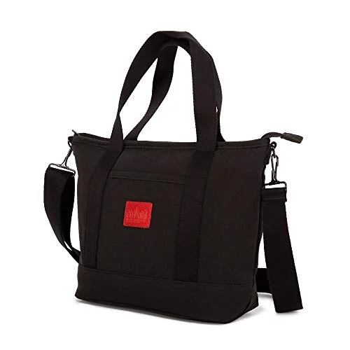 tote bag small-Manhattan Portage WAXED NYLON REGO TOTE (SM), black