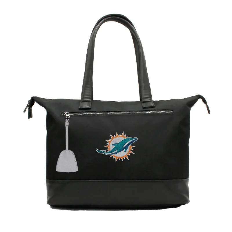 tote bag modern leather-Miami Dolphins Premium Laptop Tote Bag