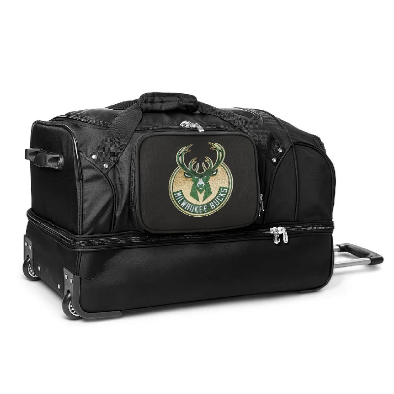 Milwaukee Bucks 27" wheeled Drop Bottom Duffel