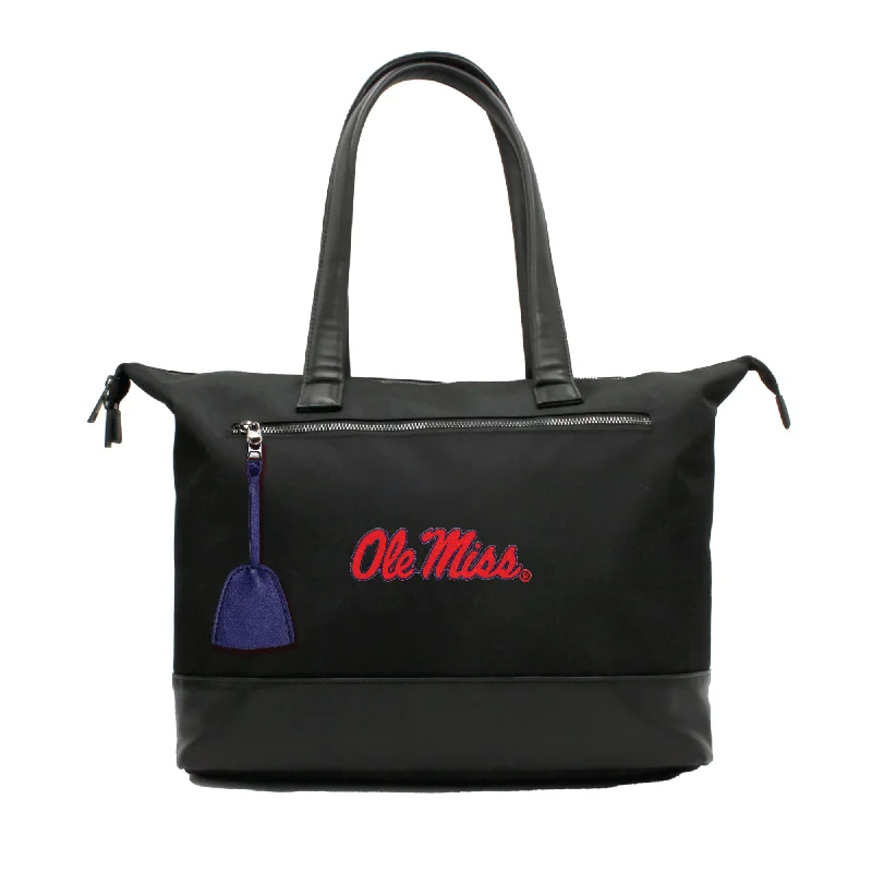 tote bag heavy duty leather canvas design-Mississippi Ole Miss Premium Laptop Tote Bag