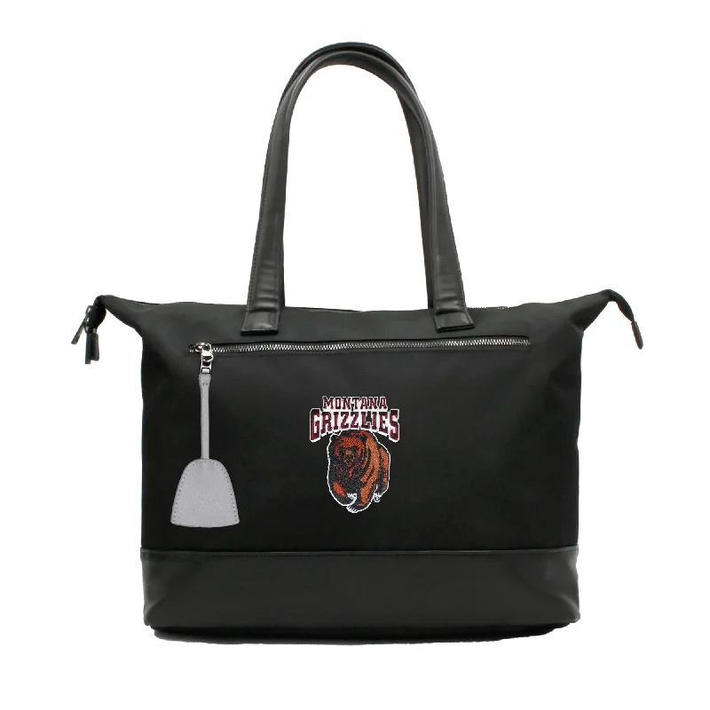 tote bag reinforced leather canvas design-Montana Grizzlies Premium Laptop Tote Bag