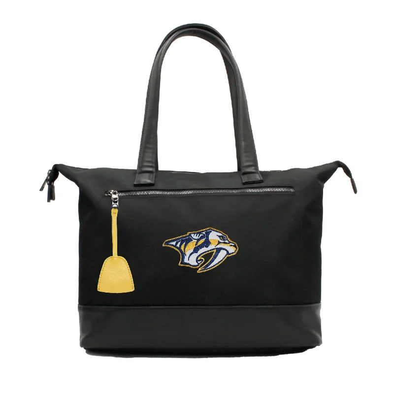 tote bag versatile canvas-Nashville Predators Premium Laptop Tote Bag