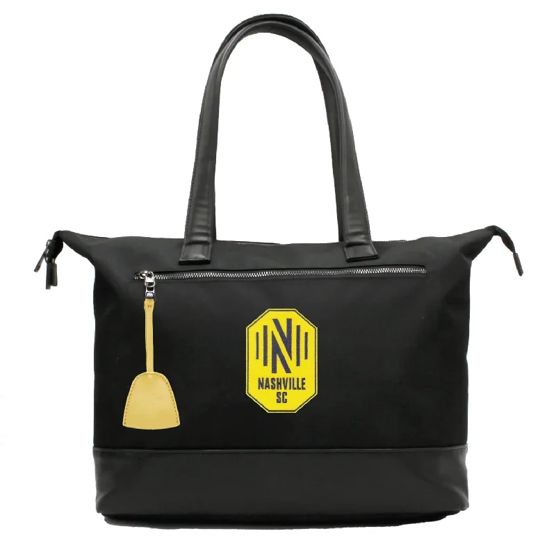 tote bag geometric-Nashville SC Laptop Tote Bag -YELLOW