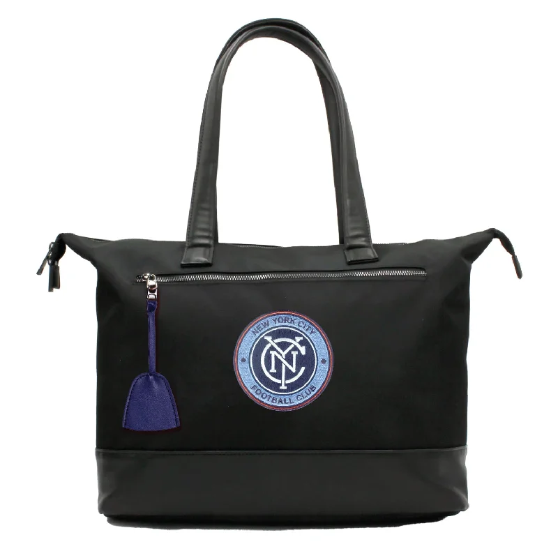 tote bag pastel-New York City FC Laptop Tote Bag -NAVY