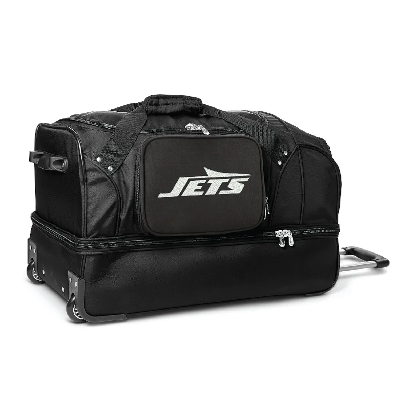 New York Jets 27" Rolling Drop Bottom Duffel