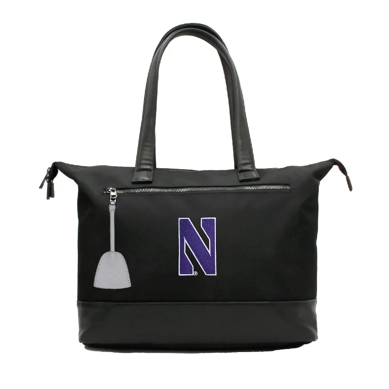 tote bag unisex leather canvas design-Northwestern Premium Laptop Tote Bag