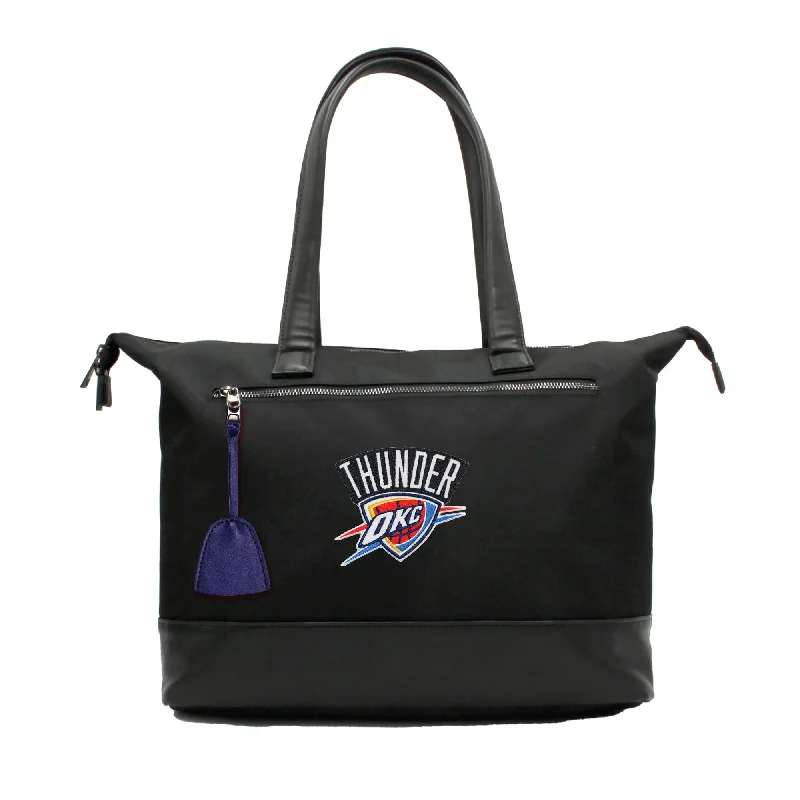 tote bag modern leather canvas-Oklahoma City Thunder Premium Laptop Tote Bag