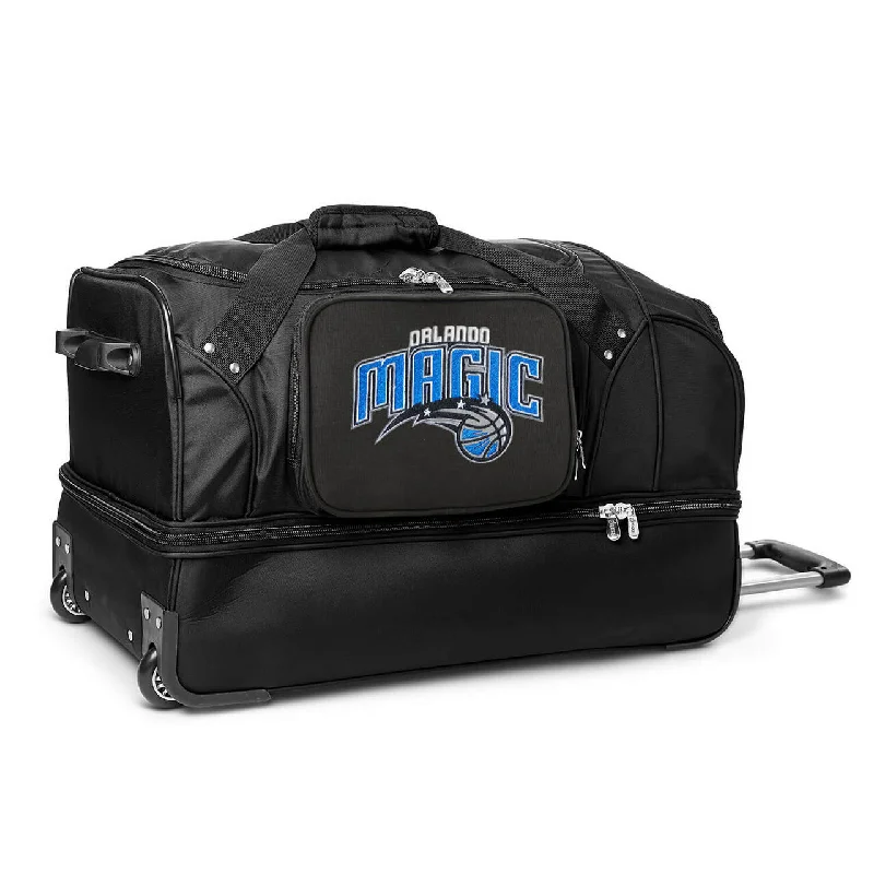 Orlando Magic 27" Black Rolling Drop Bottom Duffel