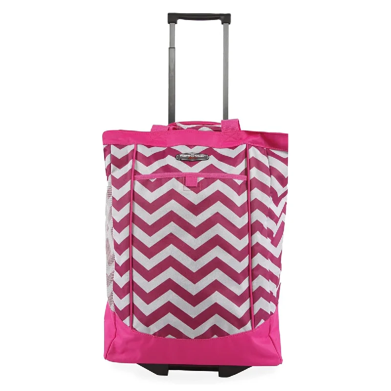 tote bag everyday use-Pacific Coast Signature Large Rolling Shopper Tote Bag