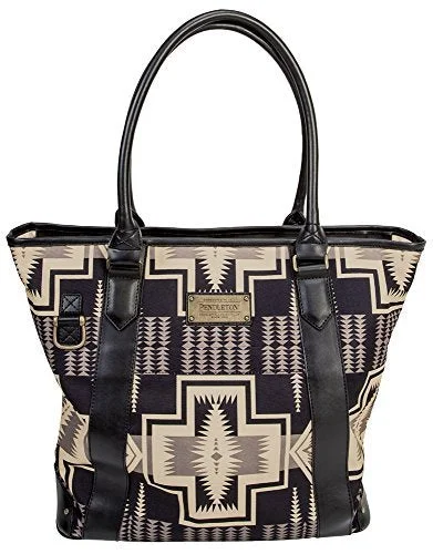 tote bag premium leather style-Pendleton Harding 20" Softside Travel Tote - Black, One Size